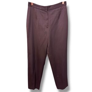 Vintage Petite Sophisticate Wool Charcoal Trousers. Size 10